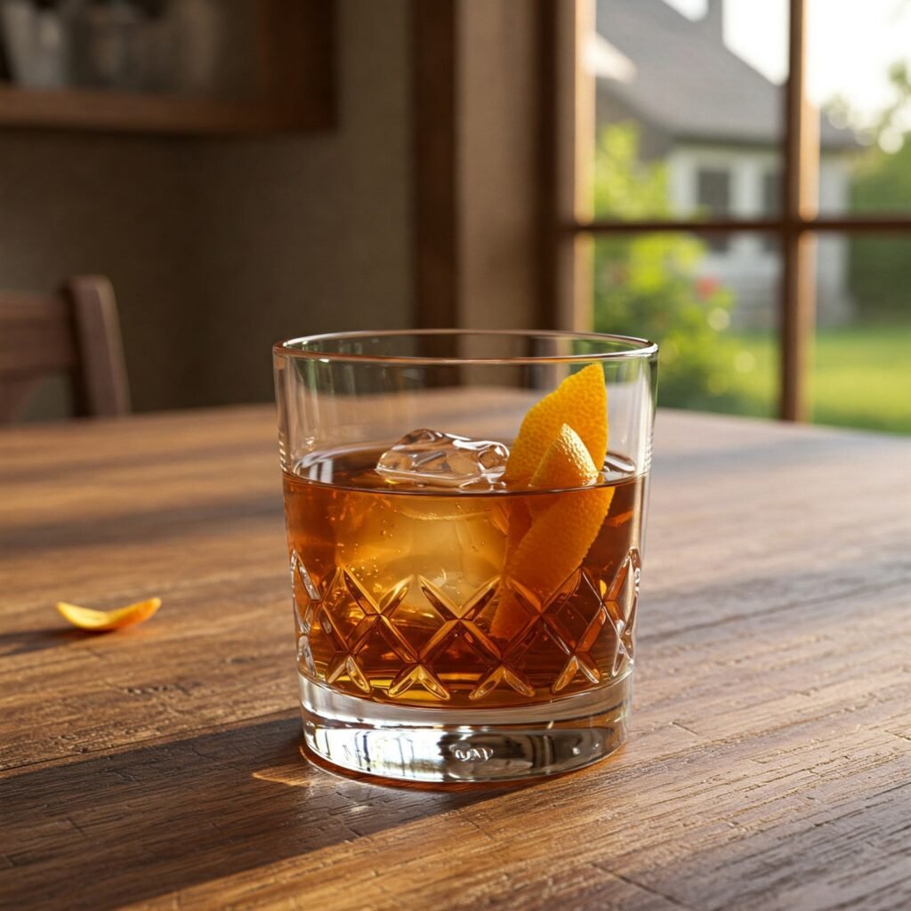 The Old Fashioned Cocktail made at home