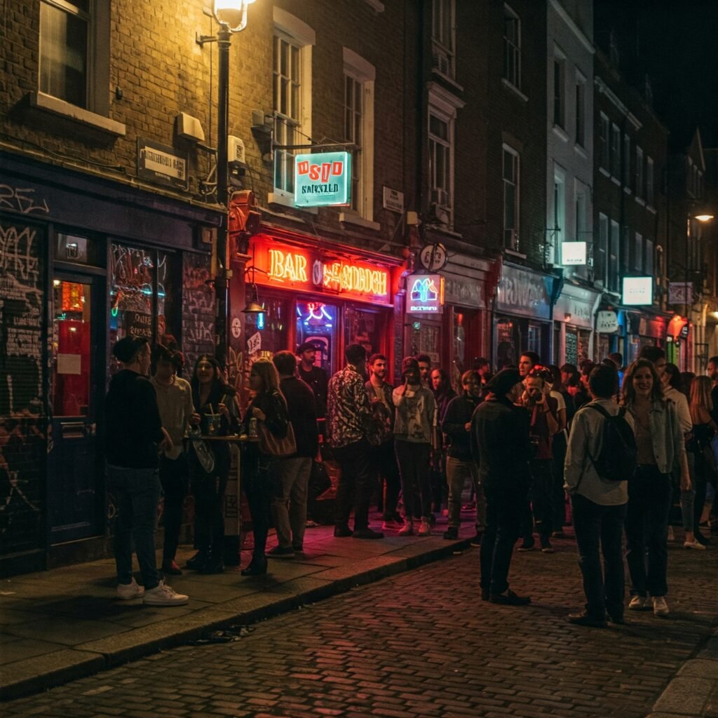 Shoreditch, London nightlife party scene